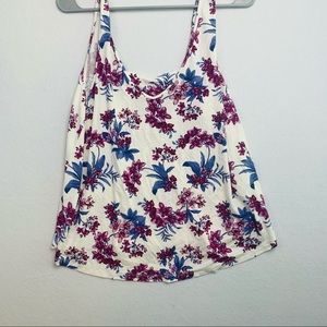 American eagle flower print tank top